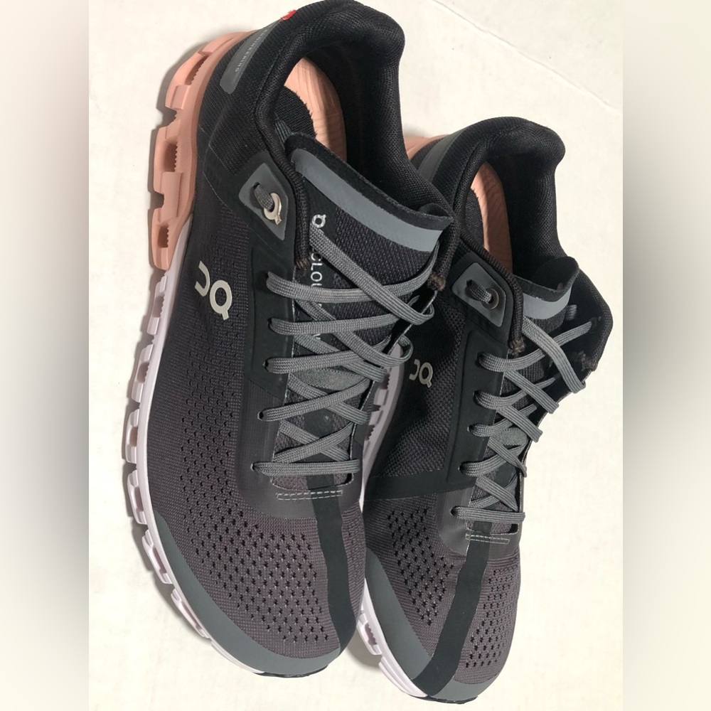 On Running Black Sneakers with Pink Accent - Picture 7 of 10